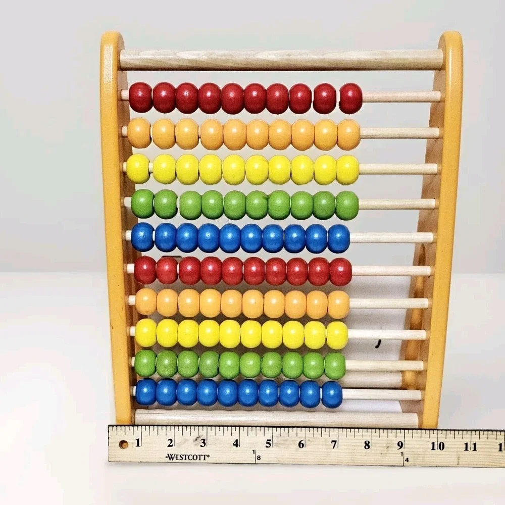Pidoko Wooden Youth Abacus Yellow 12.5 